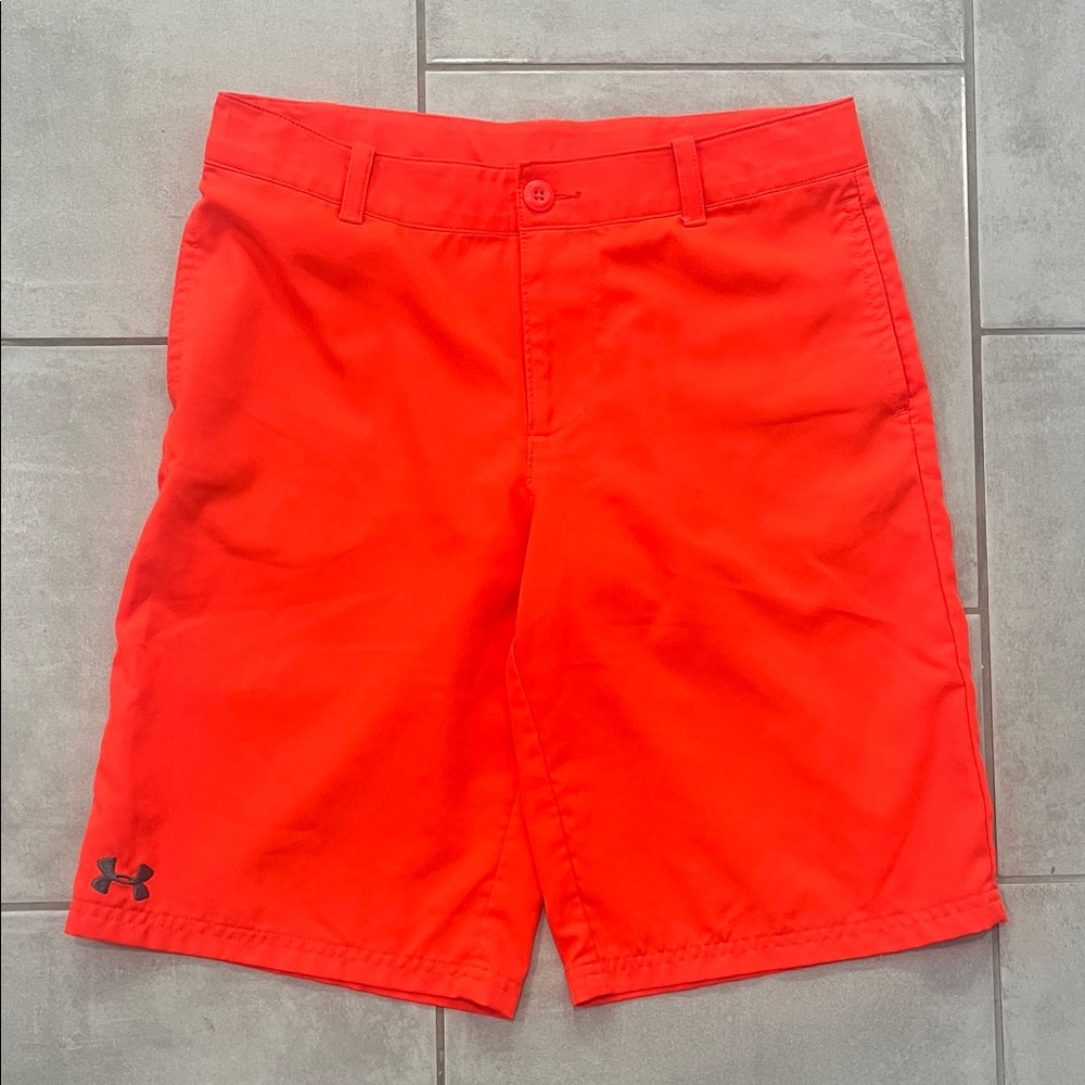 Under Armour Vivid Red and Gray Shorts